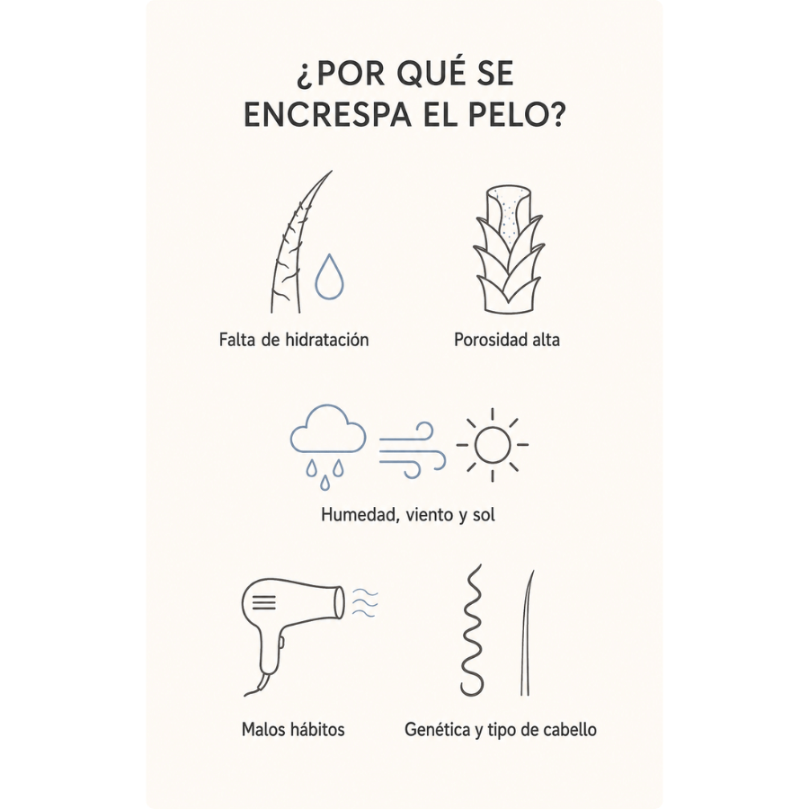 Causas del pelo encrespado